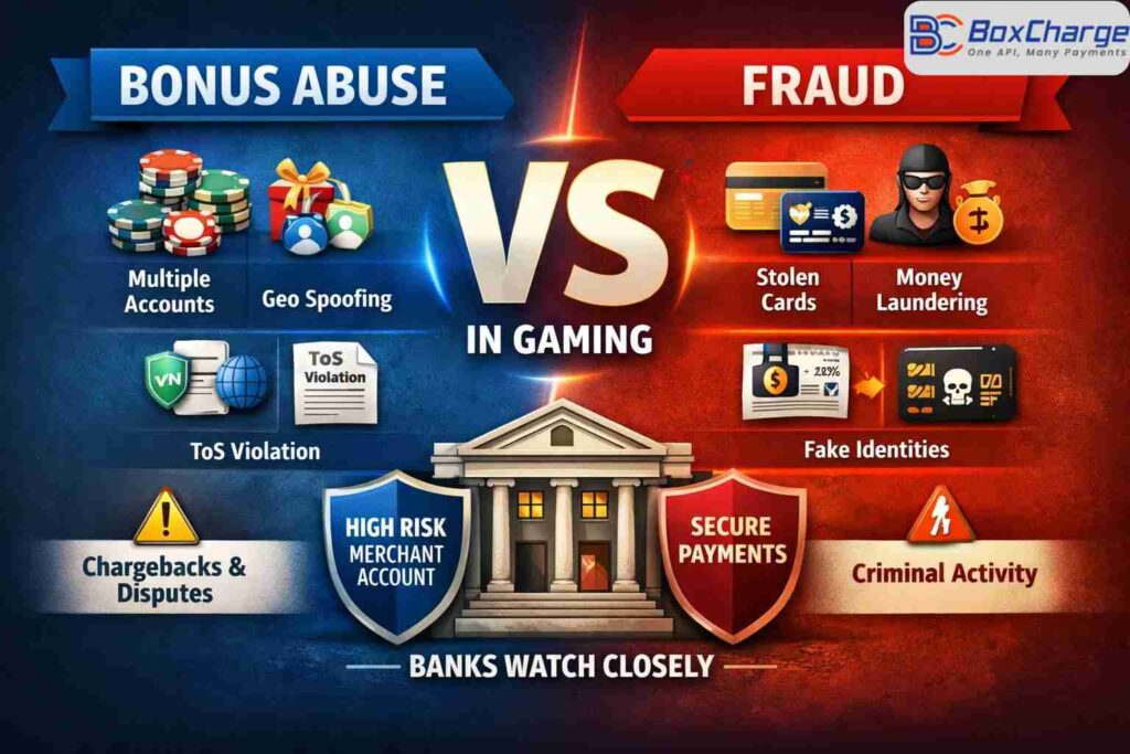 Bonus abuse vs fraud in gaming transactions explained for high risk merchant accounts