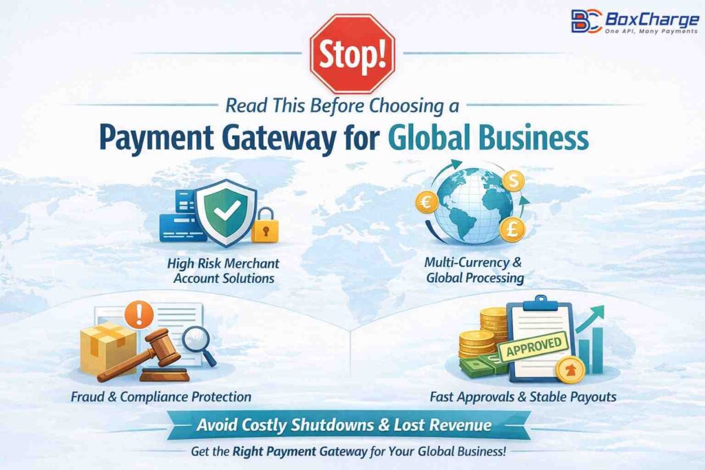 Choose a payment gateway for global business with secure, high-risk merchant account support