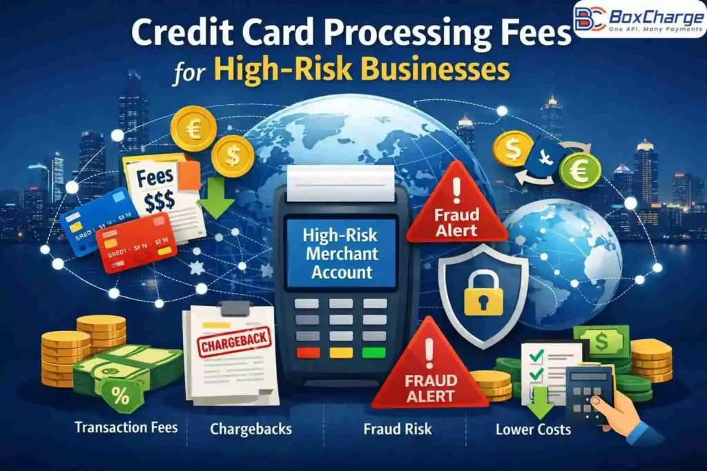 Credit card processing fees for high-risk businesses explained with cost breakdown and merchant account solutions