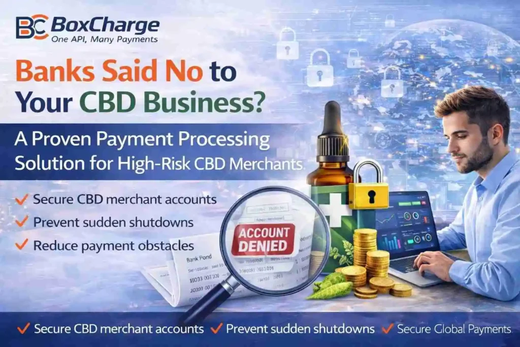 CBD payment processing using a high-risk merchant account and secure payment gateway