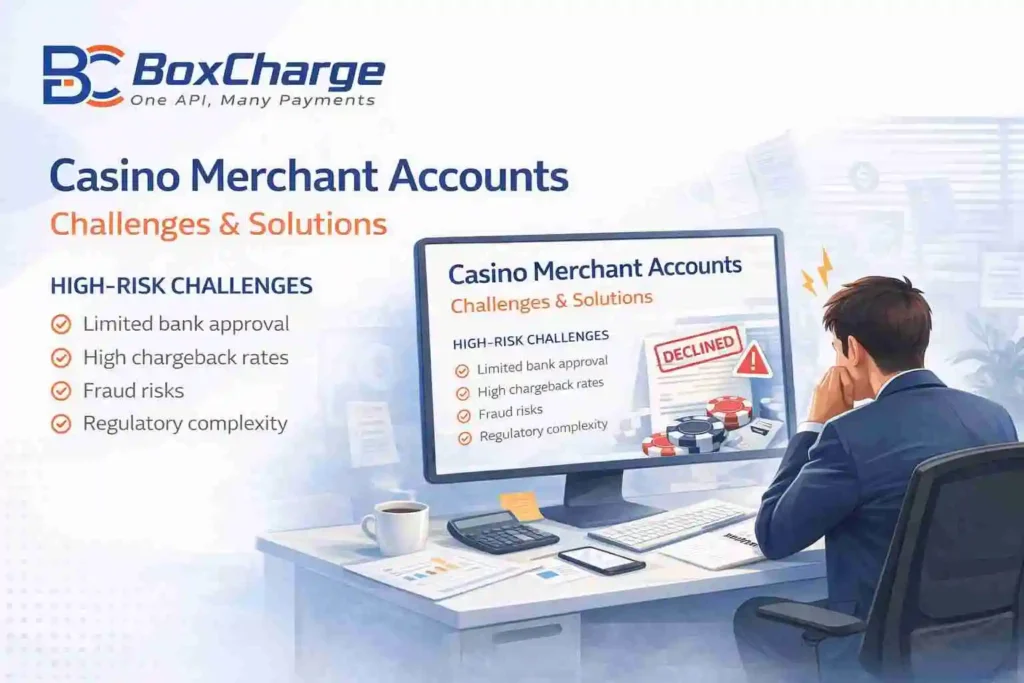 Casino merchant account solutions for secure online casino payment processing and fraud prevention