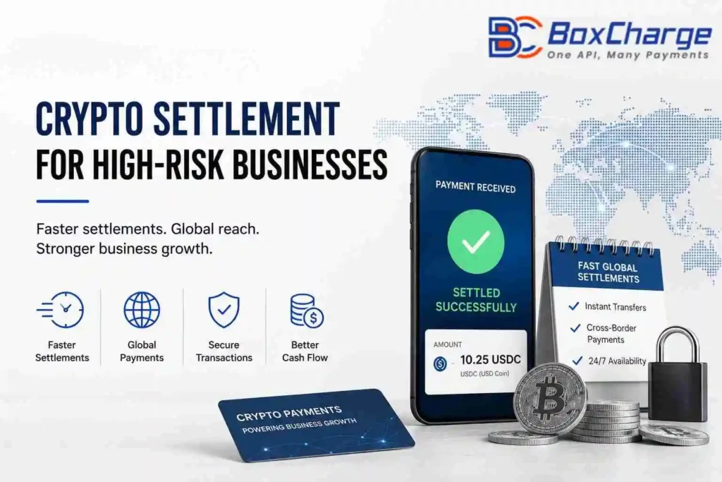 Crypto settlement for high-risk businesses and faster international payment processing
